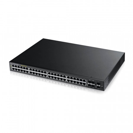 GS22104-8HP - Switch Administrable L2 44 ports Gbps RJ45  PoE+ - 4 ports Gbps combo (RJ45/SFP) - 2 ports Gbps SFP - rackable