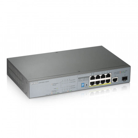 GS1300-10HP - Switch Vidéosurveillance Non-Administrable 8 ports Gbps RJ45 PoE+