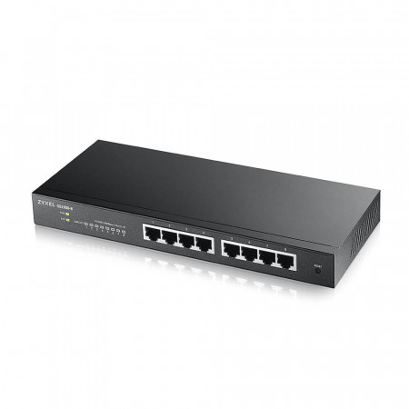 GS1900-8 - Switch Smart Administrable 8 ports Gbps RJ45 - non rackable - fanless